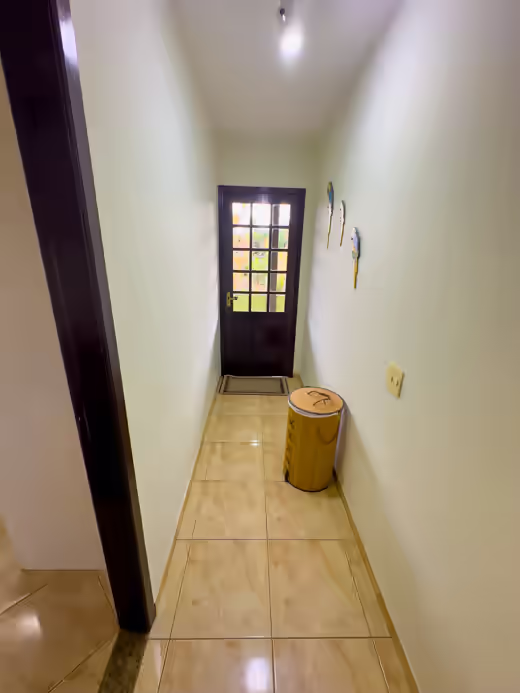 Corredor de acesso ao jardim